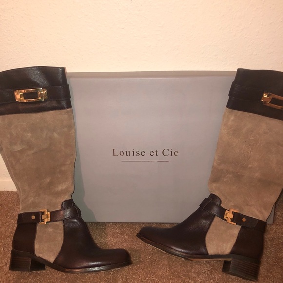 Louise et Cie boots | Chocolate Brown Boots| Gold - Picture 1 of 2